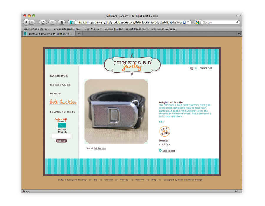 Junkyard Jewelry Website.